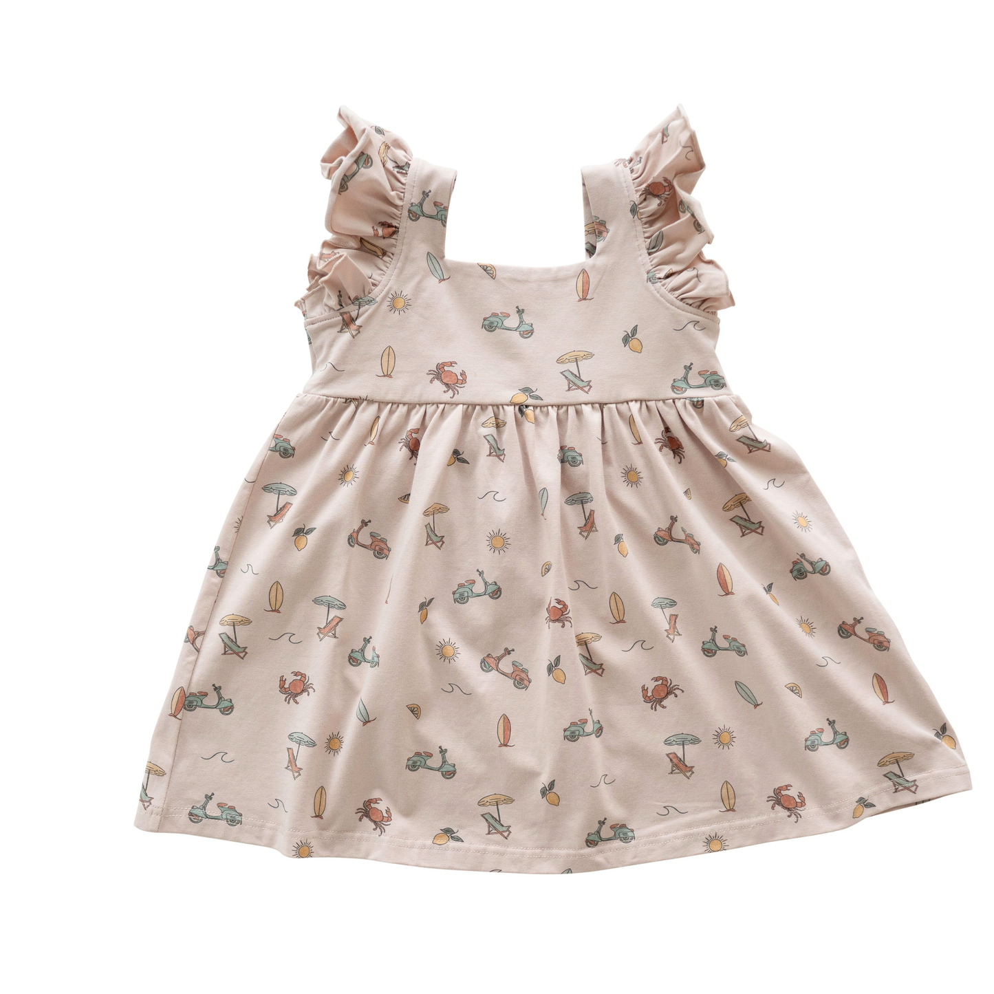 Organic Cotton Flutter Dress | Summer Vibes