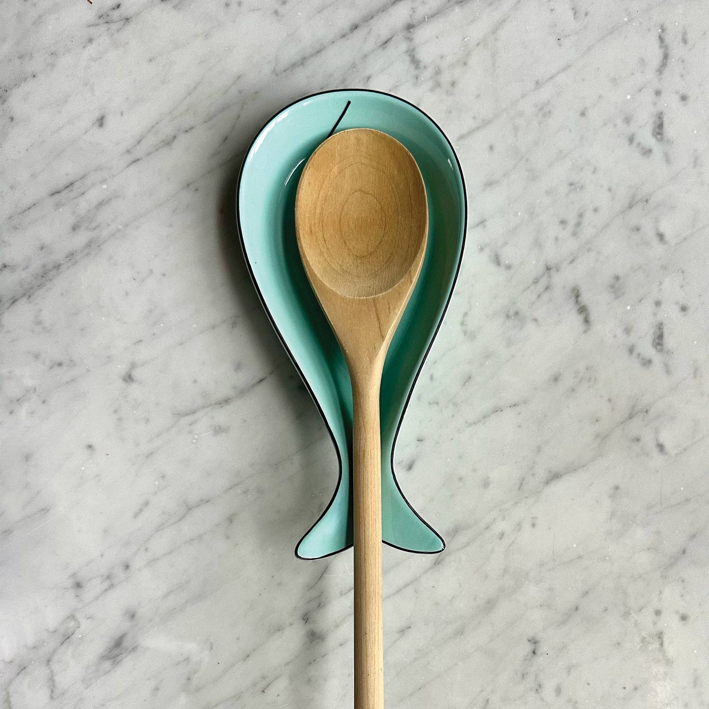 Fox Run Brands - Fox Run Whale Spoon Rest, Ceramic Spoon and Spatula Rest