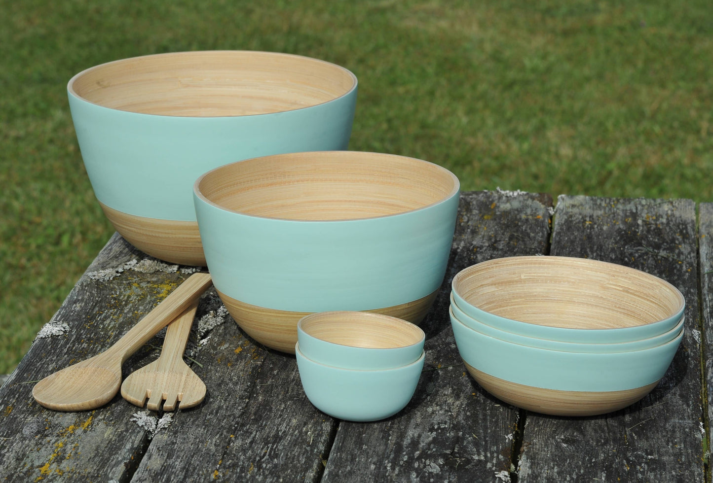 Matte Bamboo Mixing Bowl