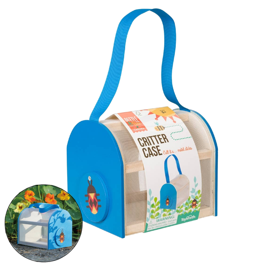 Toysmith - Beetle & Bee Critter Case  Certified Wood-Outdoor Play
