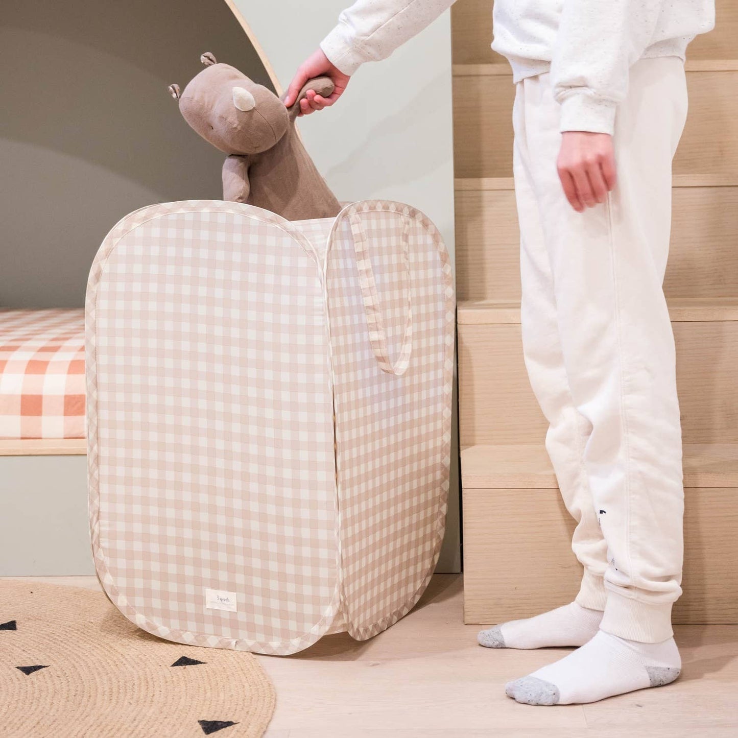 Baby & Kids Recycled Fabric Pop-up Laundry Hamper
