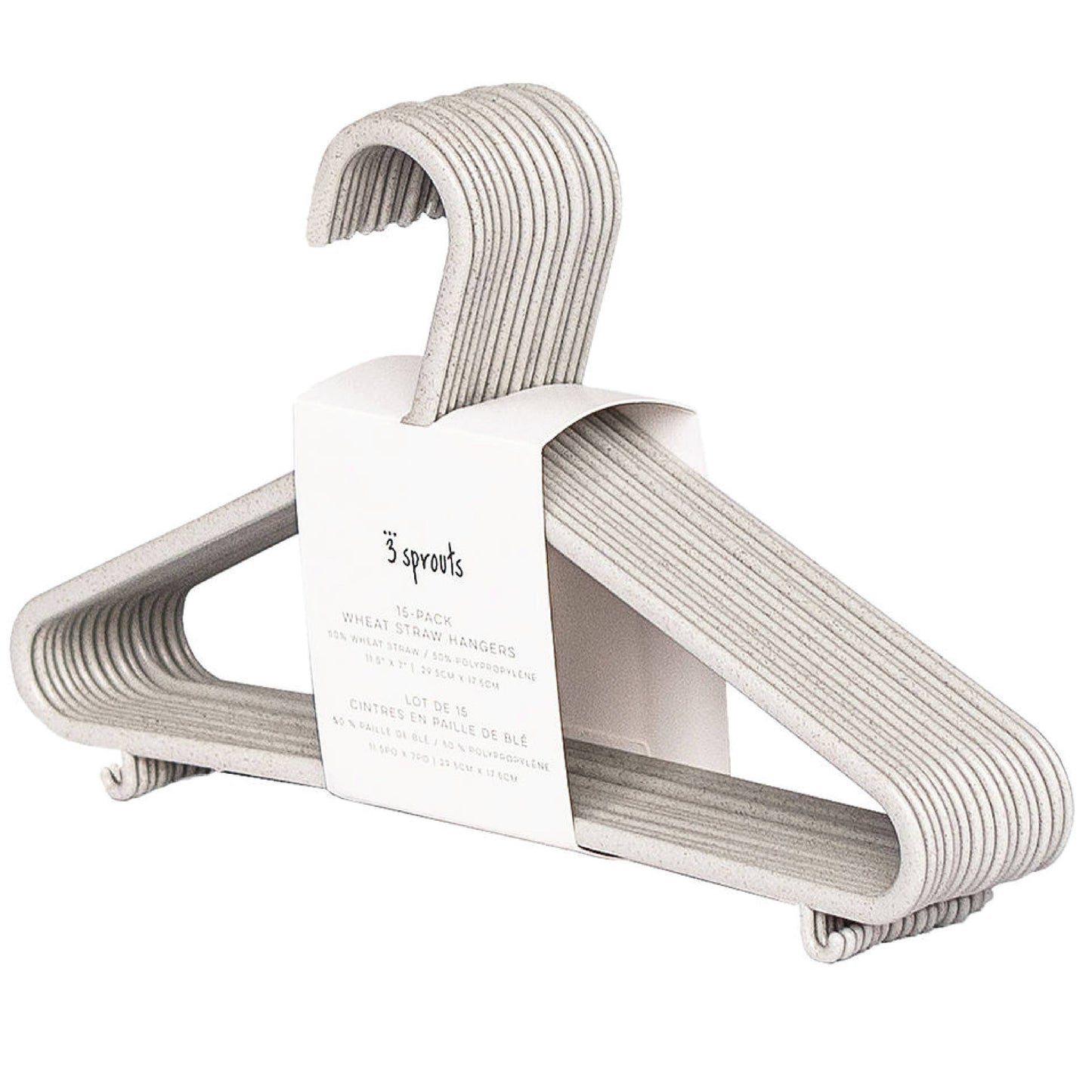 Kids & Baby Wheat Straw Plastic Hangers (2 Packs of 15)
