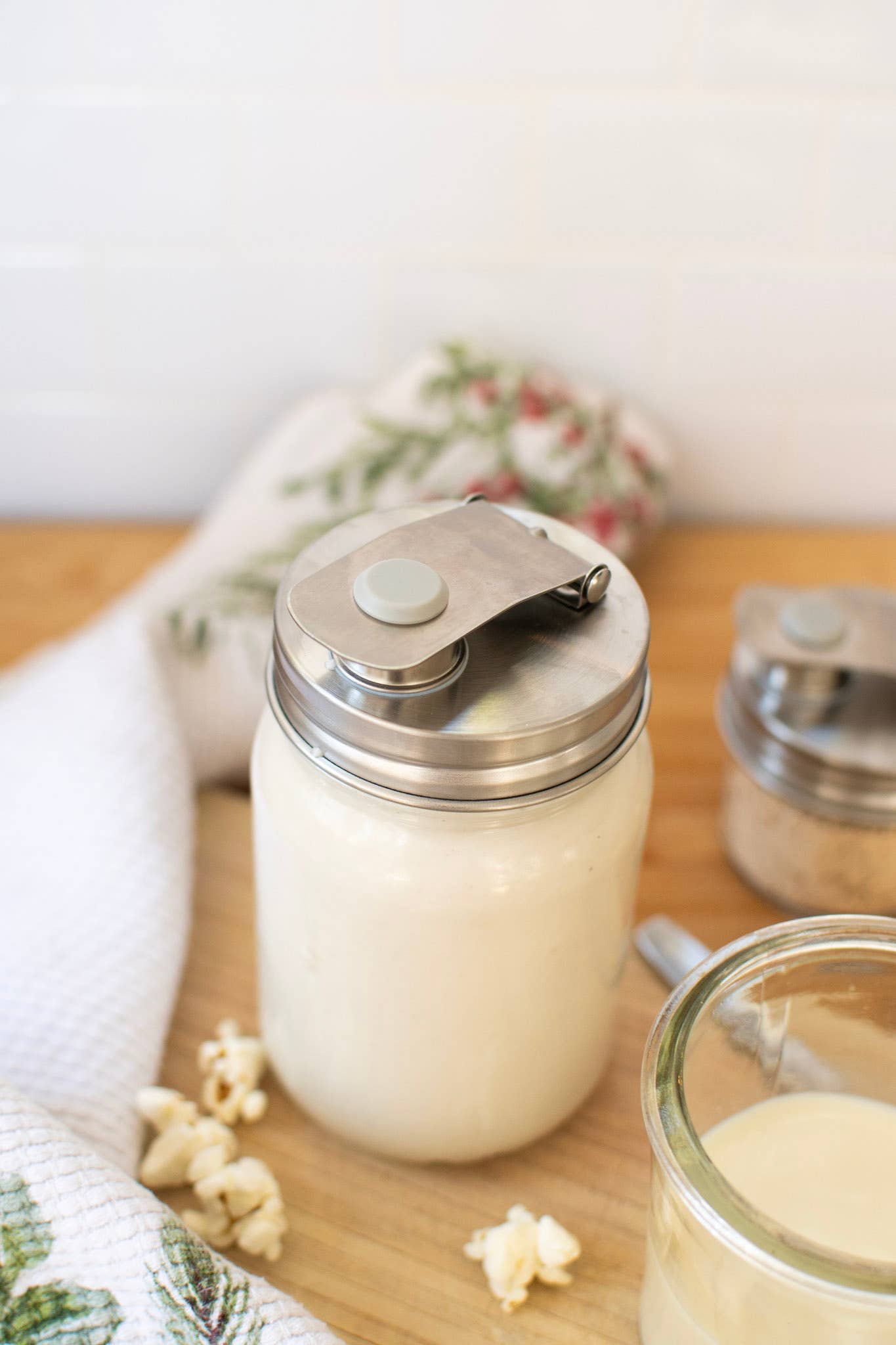 Pourable Jar Lid - Regular Mouth - Stainless Steel