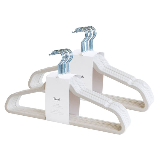 3 Sprouts - Adult Velvet Hangers (2 Packs of 15)