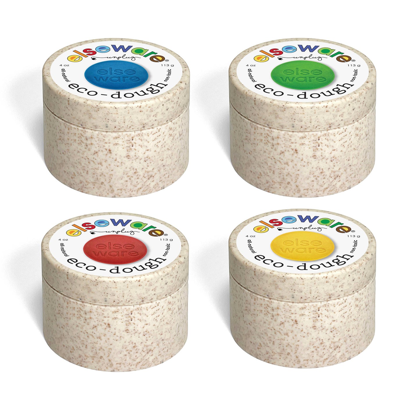 Eco-Dough (4-Pack)  Natural, Non-Toxic Multi-Colors