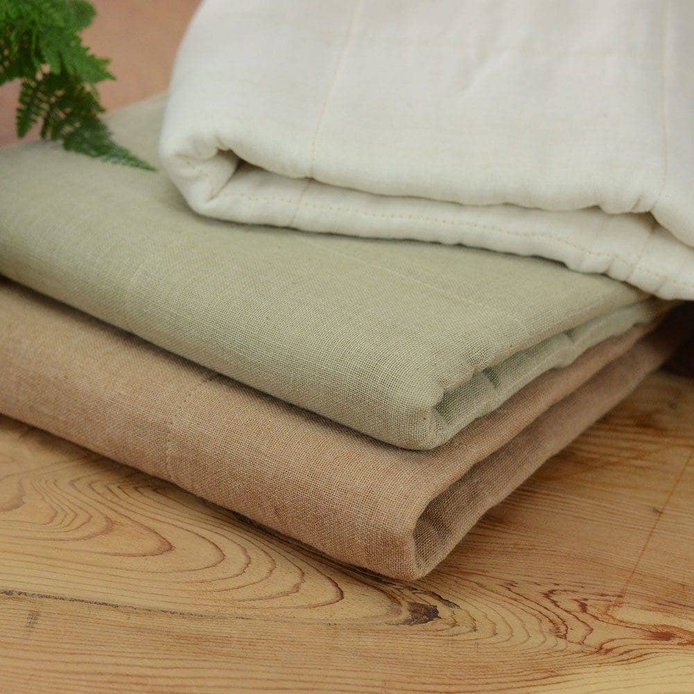 Nawrap Organic Cotton Bath Towel (Ivory, Brown, Green)