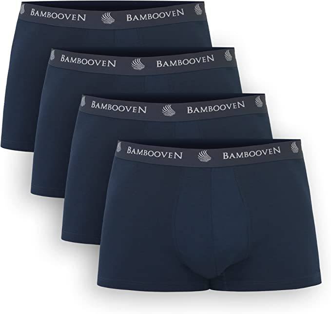 Bambooven - Men’s Bamboo Trunks with Pouch 4-Pack