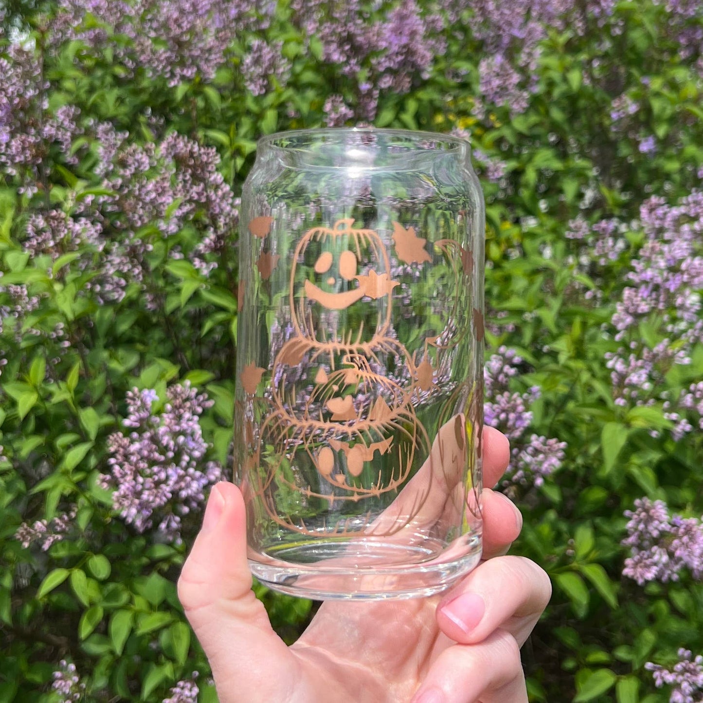 Uplifter Sticker - Jack o lantern glass cup