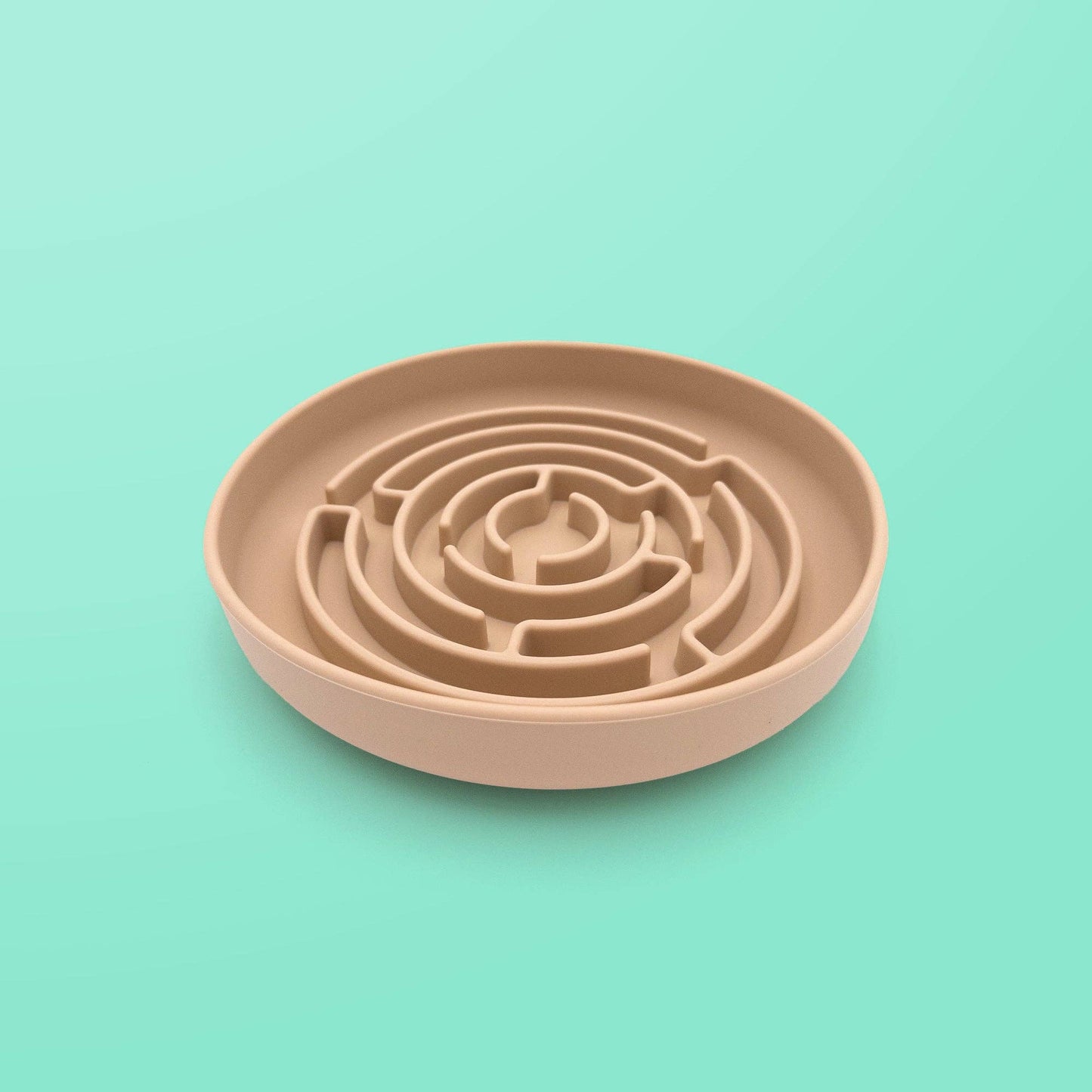 Green Waves Co. - Slow Feeder Dog Bowl with Suction Base