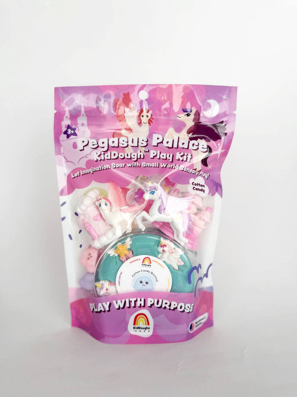 Earth Grown KidDoughs (KidDoughs by EGKD) - Pegasus Palace KidDough Play Kit