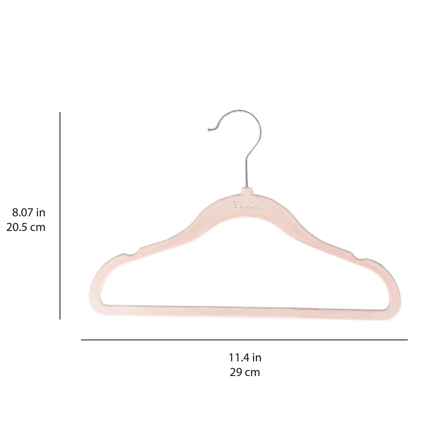 3 Sprouts - Kids & Baby Velvet Hangers (2 Packs of 15)