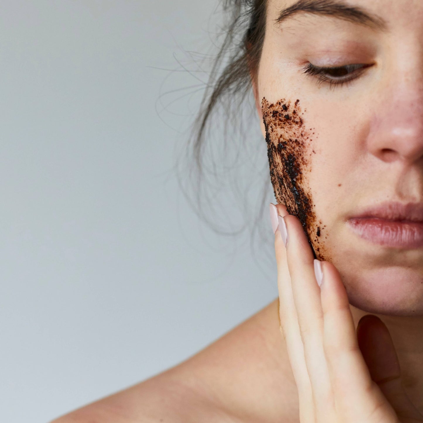 Zero Waste Vegan Face Scrub with Coffee + Rosehip [Citrus blend] Exfoliator