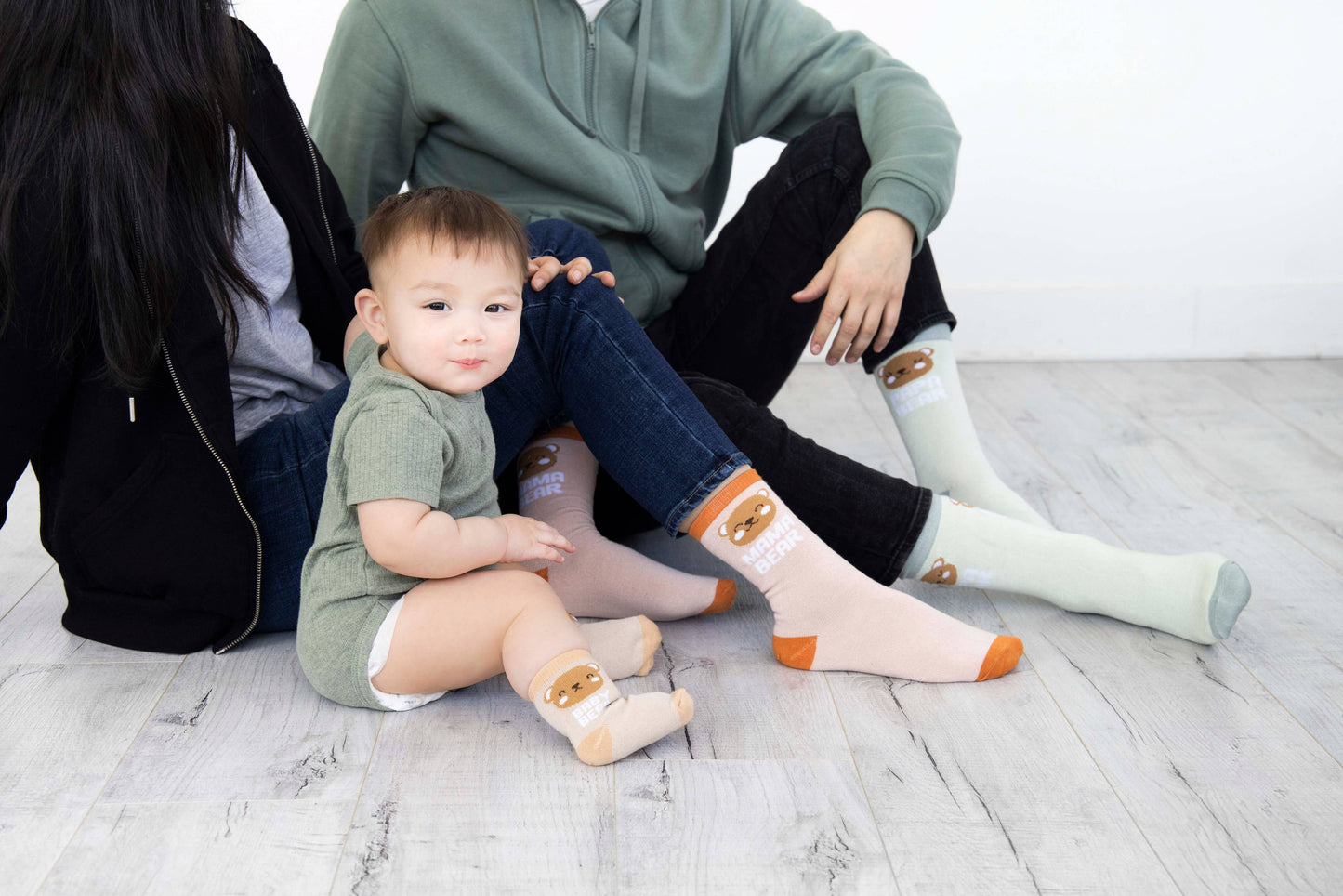Pearhead - Woodland Family Sock Set, Family Gift Set, Set Of 3