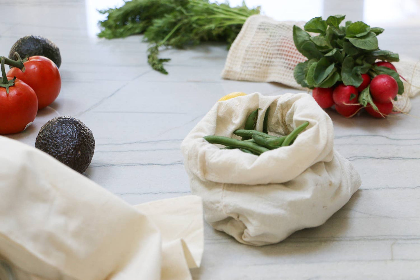 Organic Cotton Muslin Produce Bags - Simple Ecology