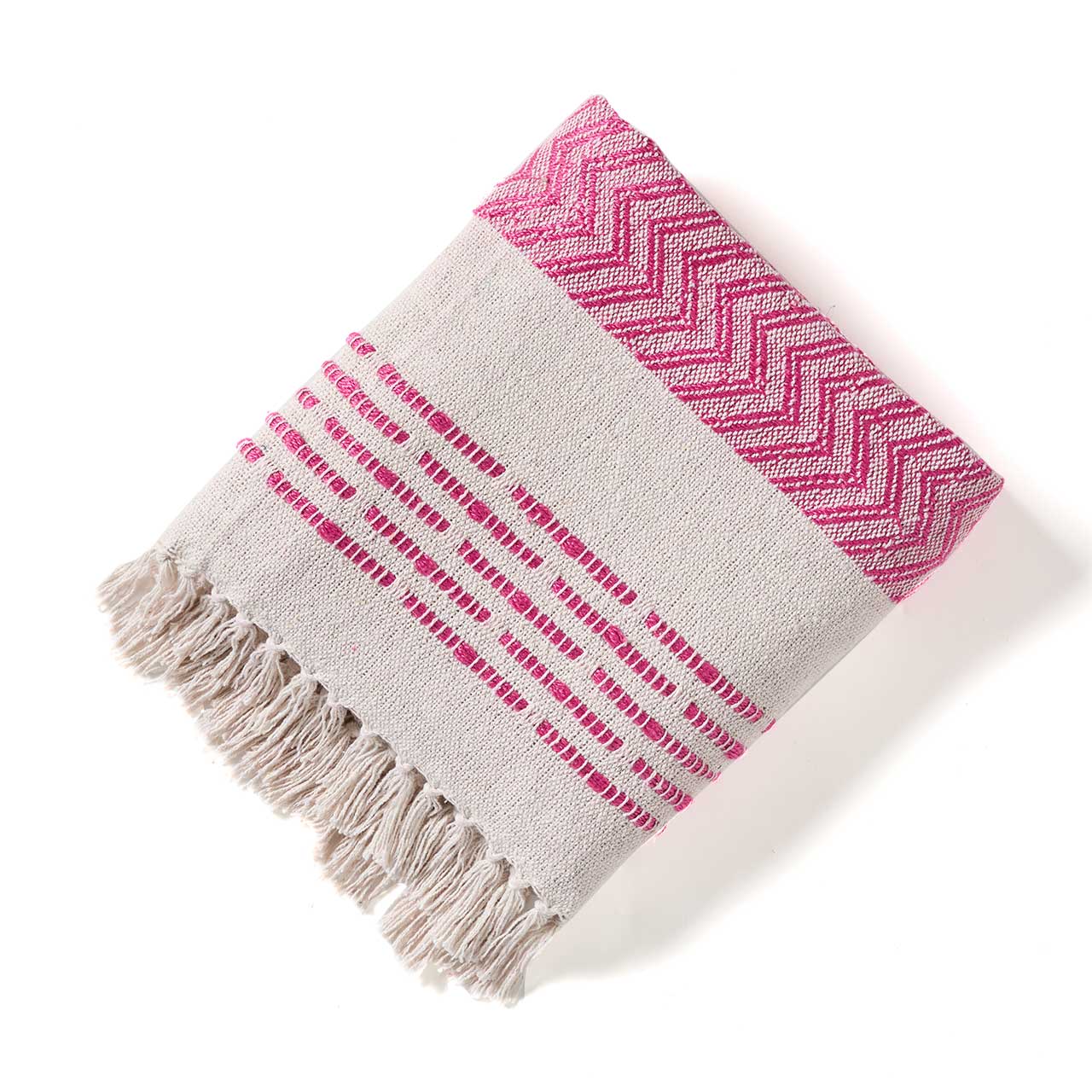 SERRV International - Blossom Pink Burl Rethread Throw Blanket