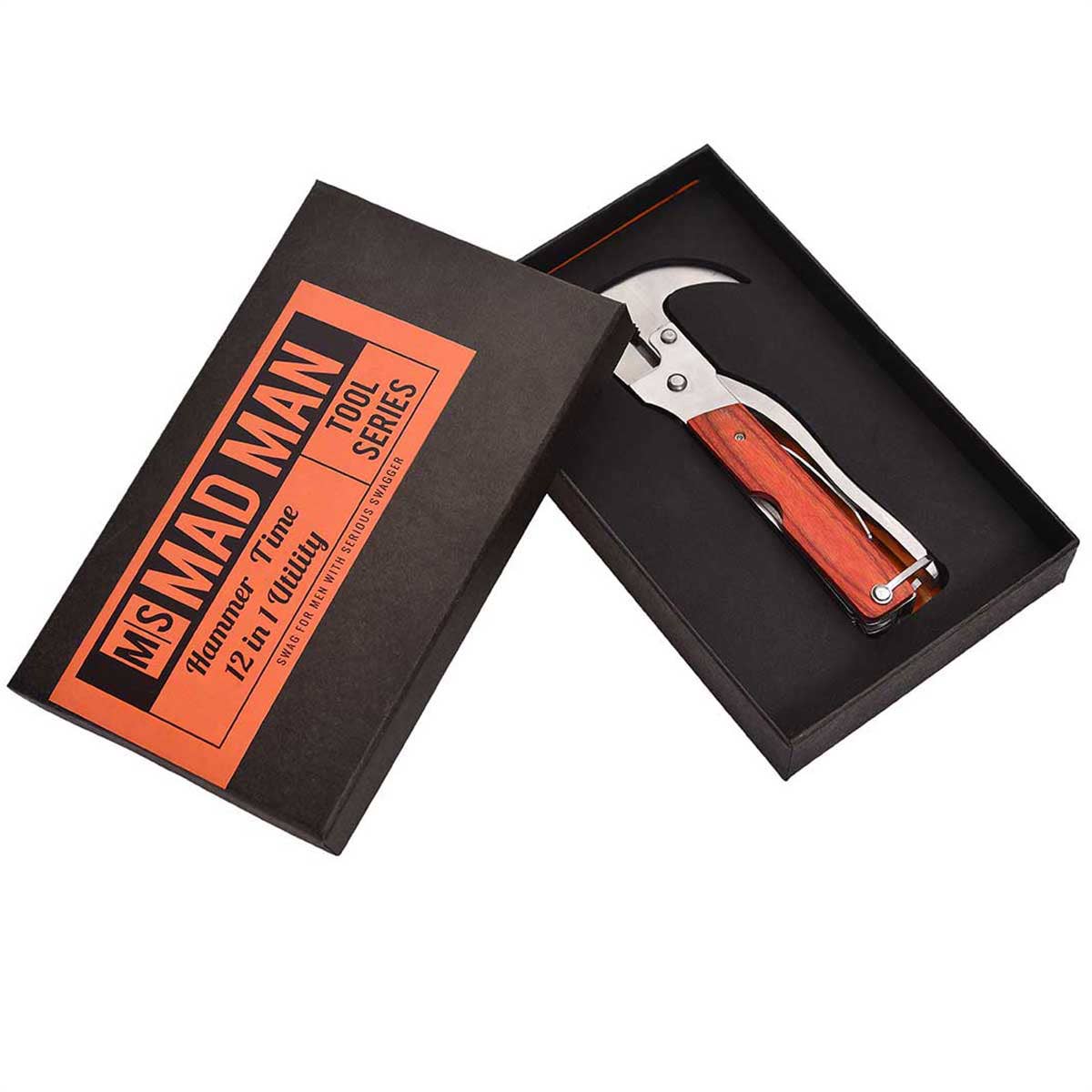 Mad Man - Hammer Time 12 In 1 | Stainless Steel Multi-Tool Hammer