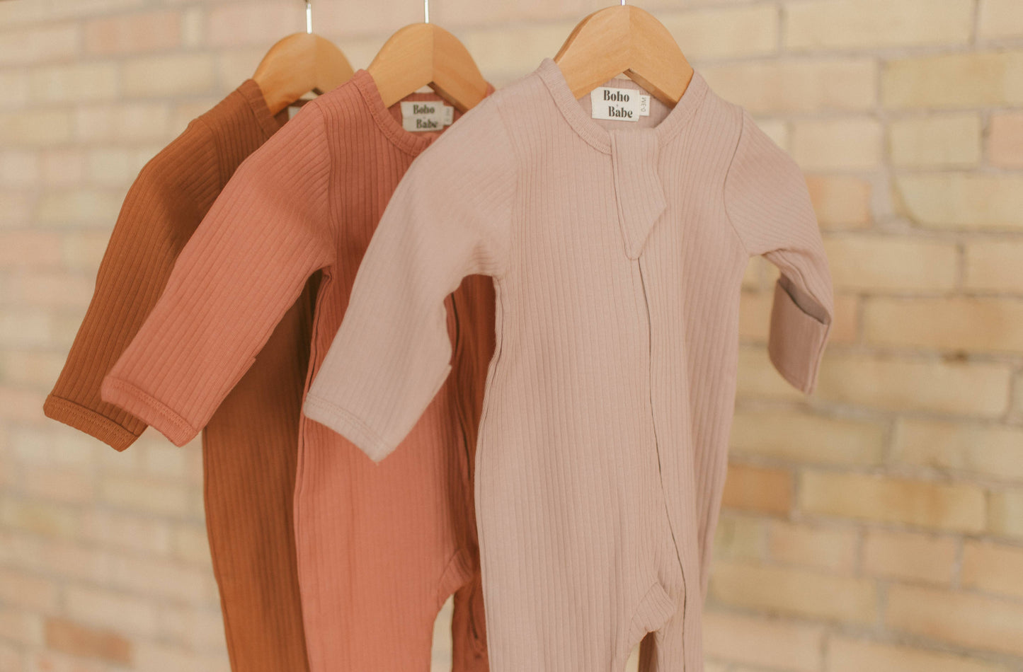 Boho + Babe - Organic Cotton Ribbed Baby Footies