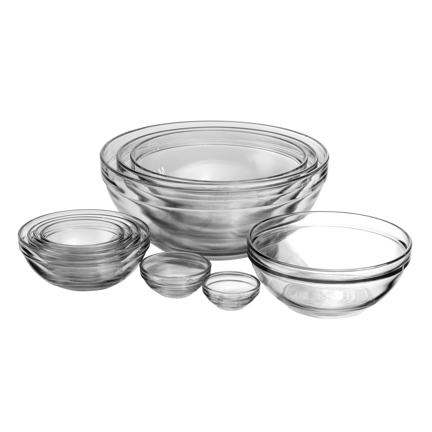 Fox Run Brands - Anchor Hocking Nesting Mixing Bowl, Set 10