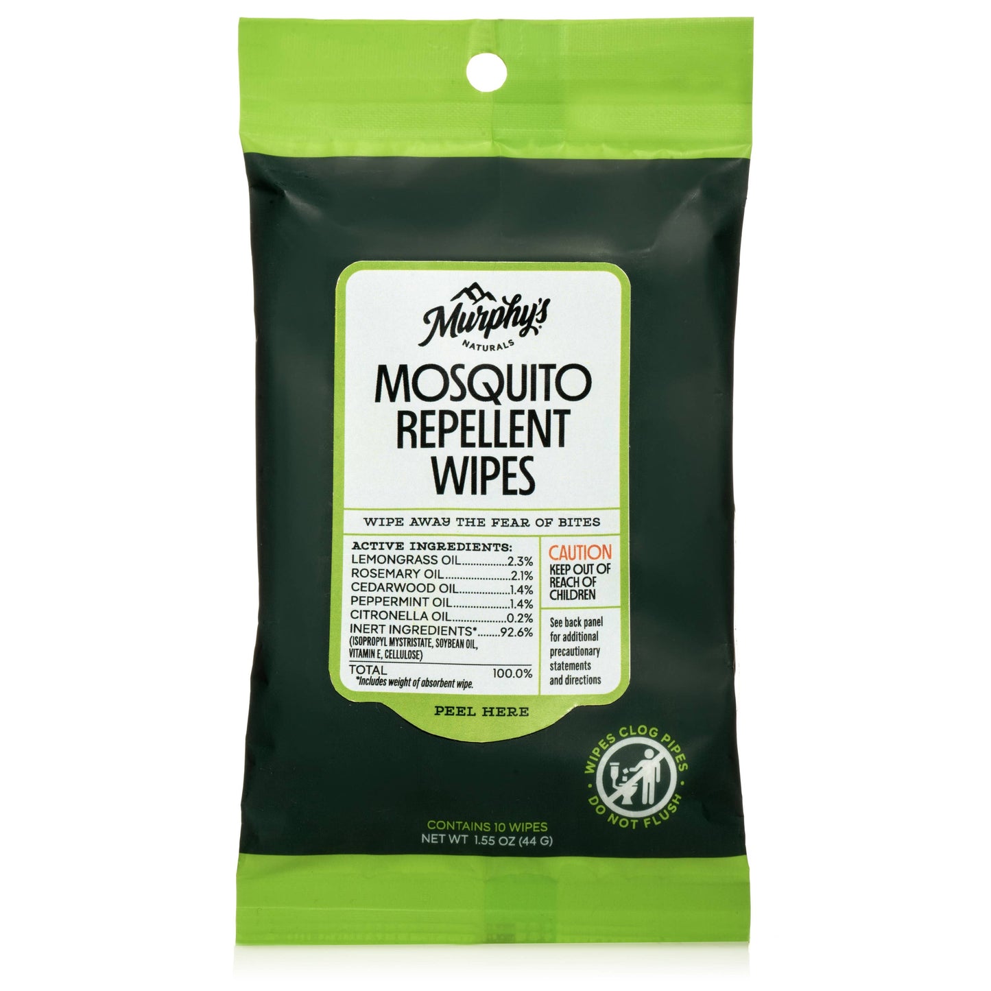 Murphy's Naturals - Mosquito Repellent Wipes - Display of 6