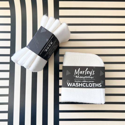 Bamboo Washcloths: 4 Count Pack - Case of 6
