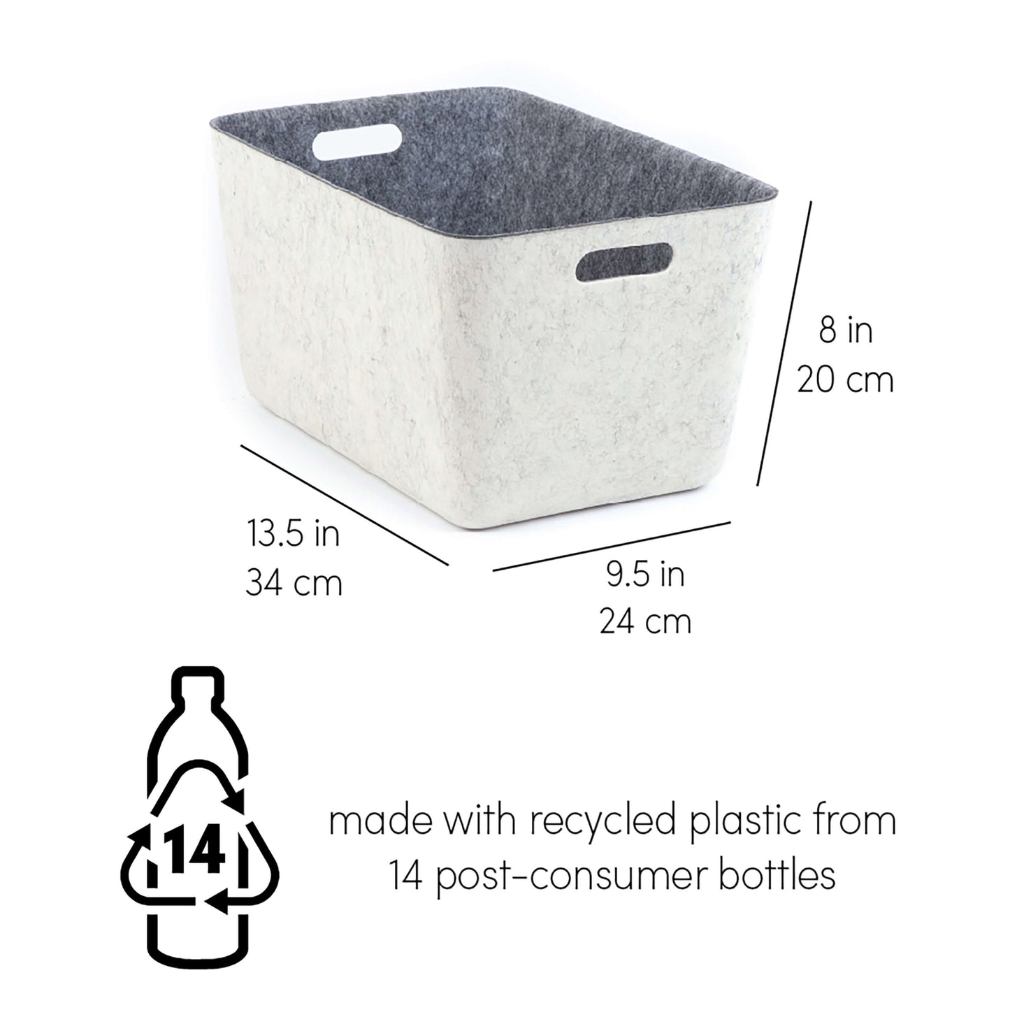 ReSTAK recycled FELT storage medium tall