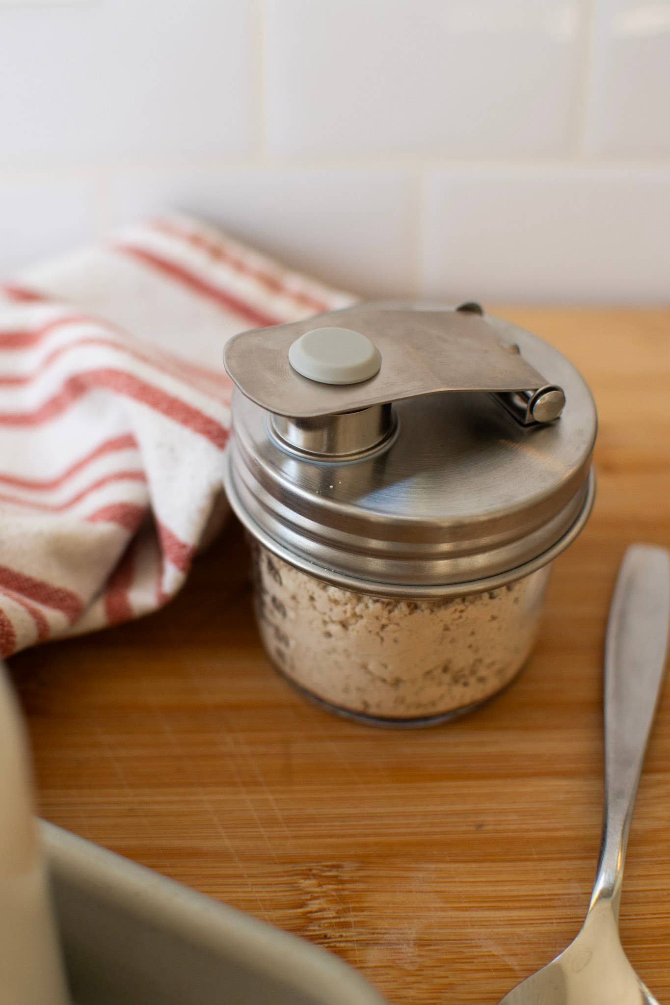 Pourable Jar Lid - Regular Mouth - Stainless Steel