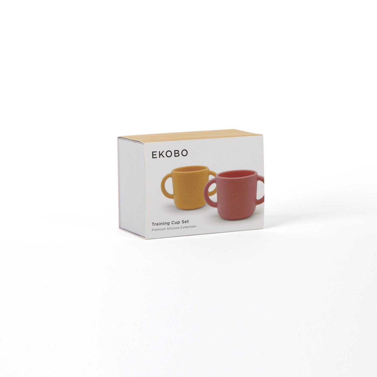 Silicone Training Cup Set - Coral / Mimosa