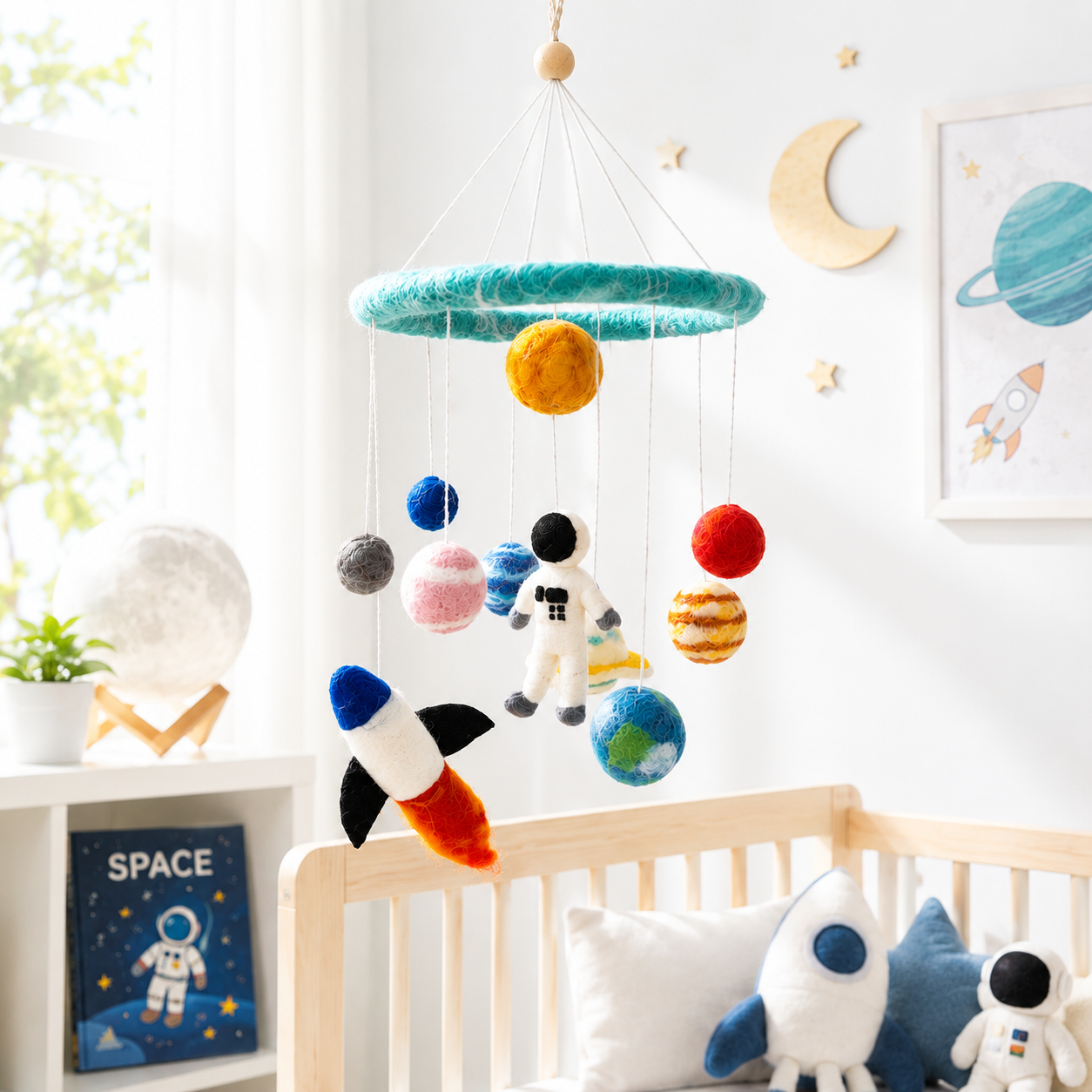 Felt Baby Mobile - Solar System