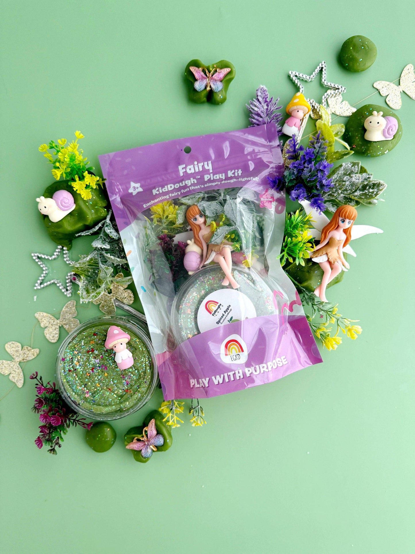 Earth Grown KidDoughs (KidDoughs by EGKD) - Fairy KidDough Play Kit