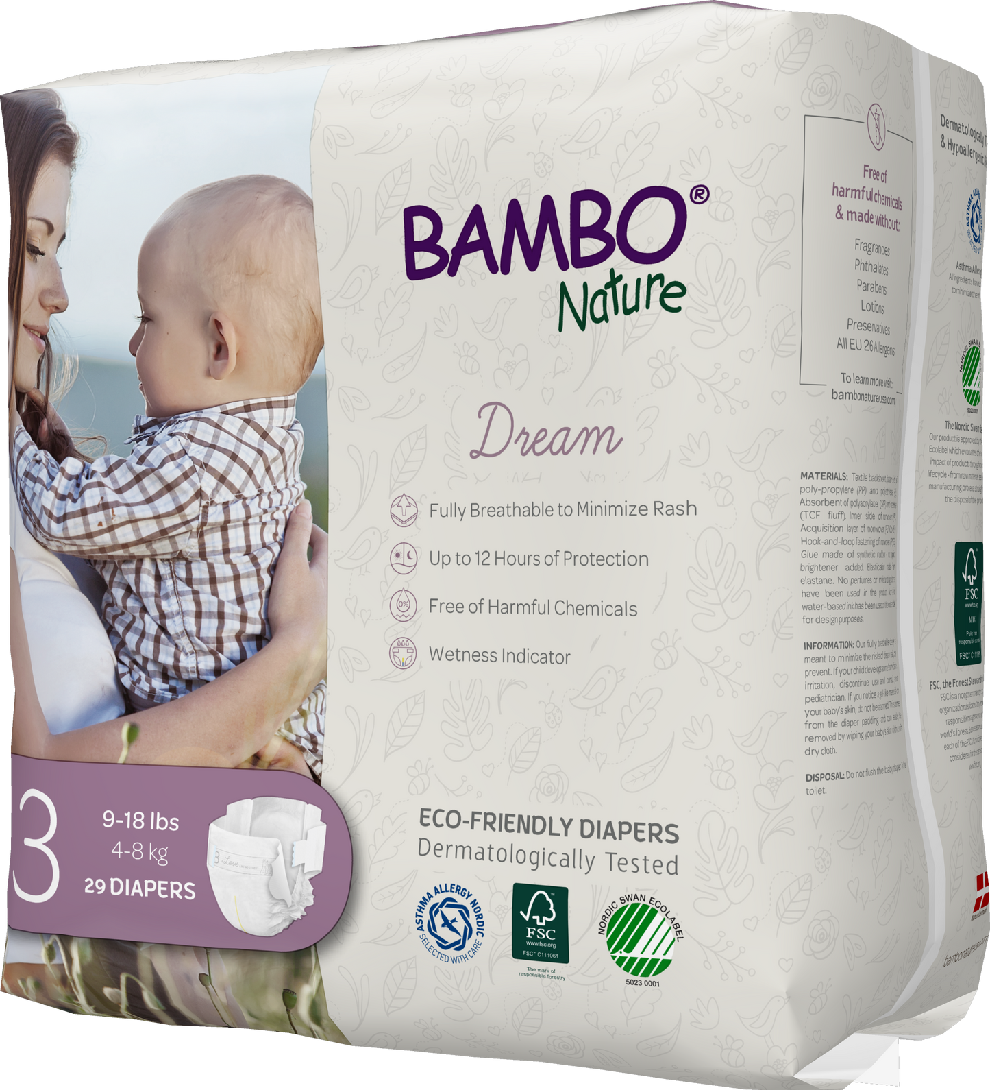 Bambo Nature Dream Baby Diapers Size 3