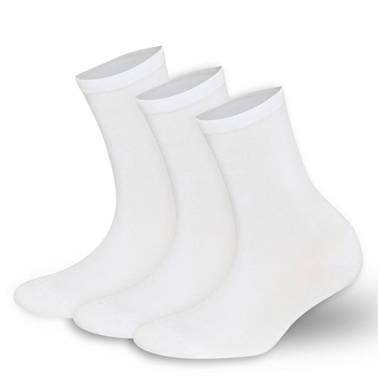 Womens Bamboo Crew Socks-Super Soft, Odor Free 3-Pack