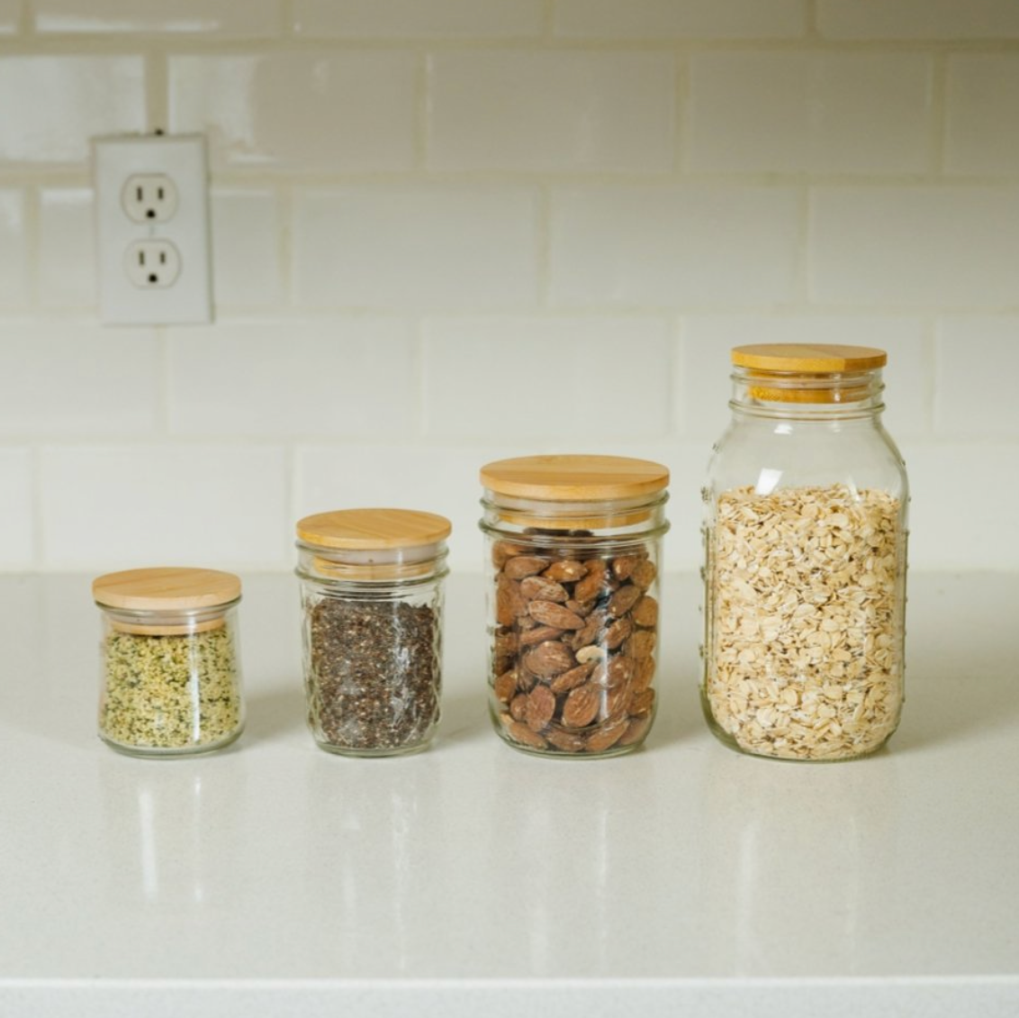 Bamboo Mason Jar Lid | Standard Mouth | Earth Day Bestseller