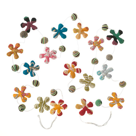 SERRV International - Upcycled Sari Flower Garland