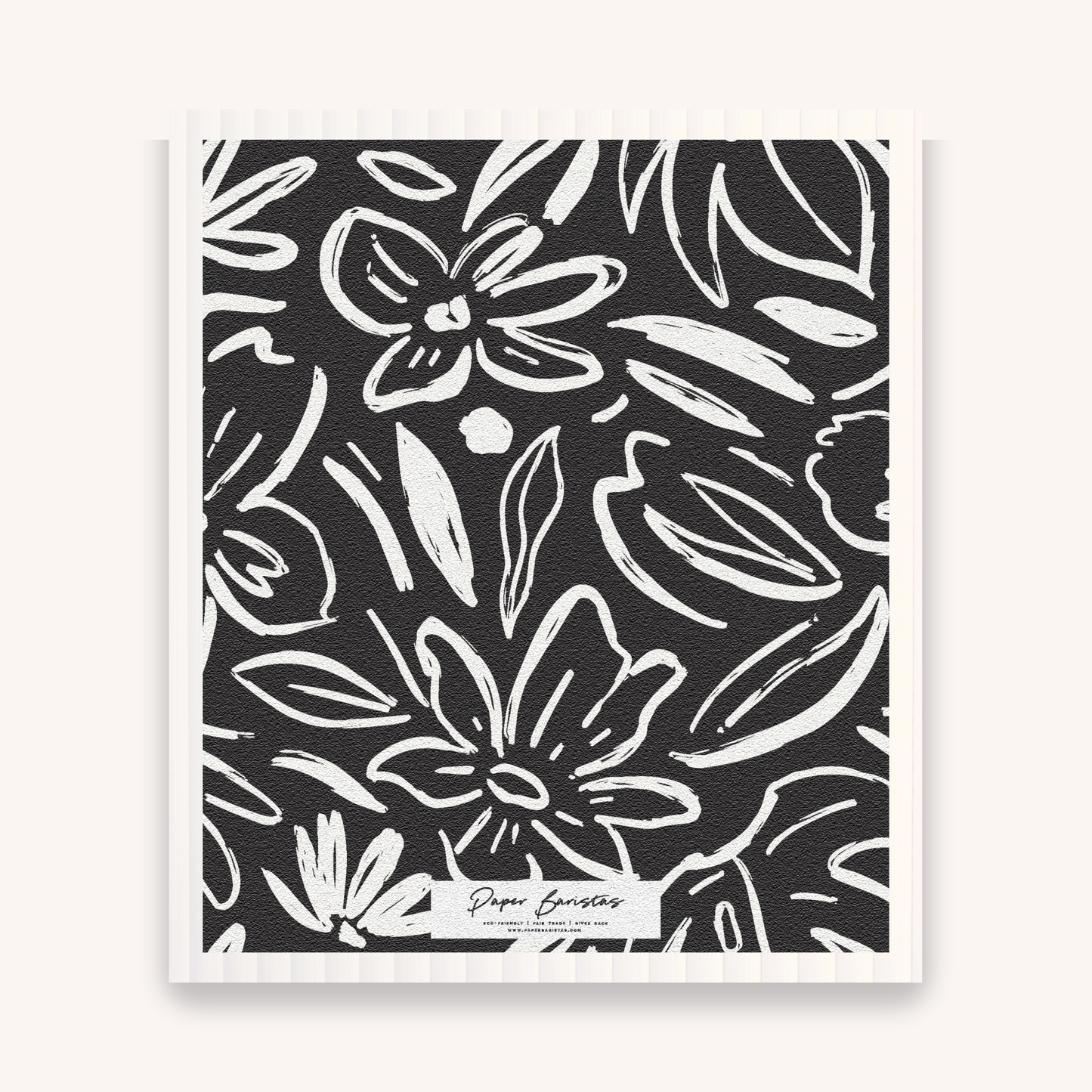 Paper Baristas - Set of 3 Swedish Dishcloth: Earthy Florals Combo