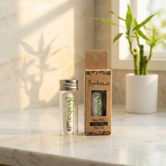 Natural White Bamboo Floss | Vegan, Organic, and Compostable
