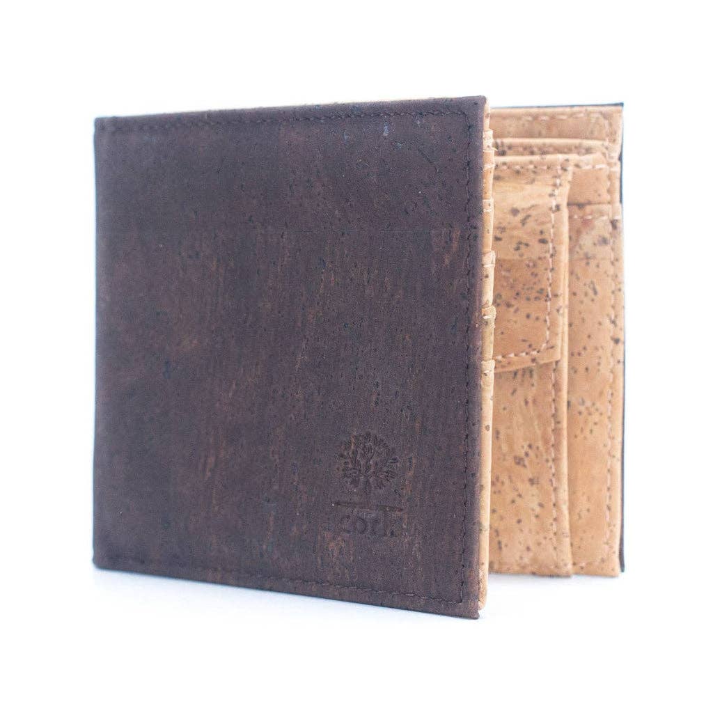 Meninas Bonitas Cork - Brown Cork Men's Wallet with Box Packaging BAG-2254
