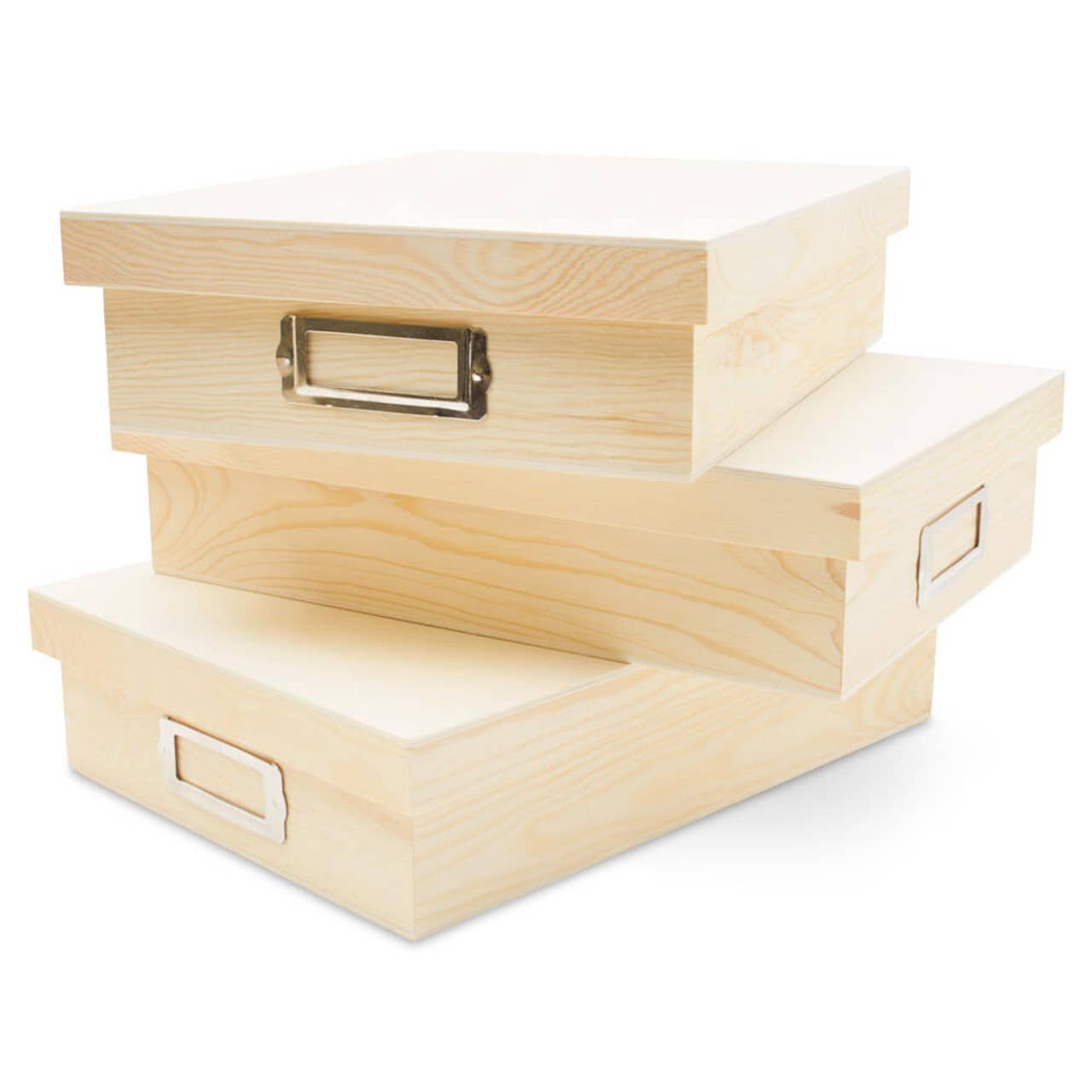 Wooden Box with Lid, 12-3/8"