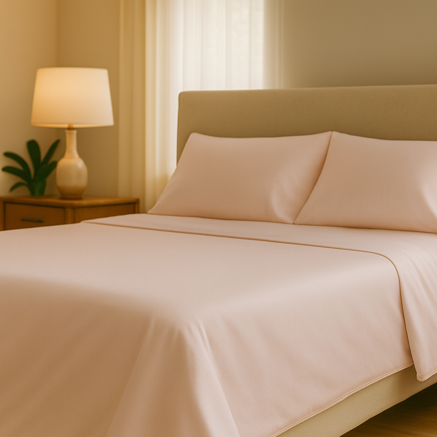 Pure Fiber - Bamboo Viscose Sheets Set – 4PC Soft Cooling Bedding