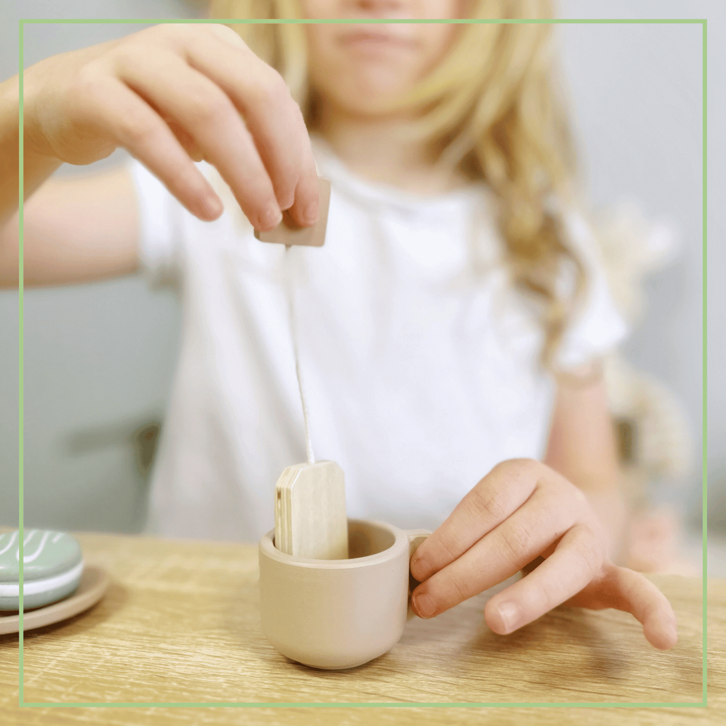 Wooden Tea Party Set  Pretend Play Tea Set Ages 3+