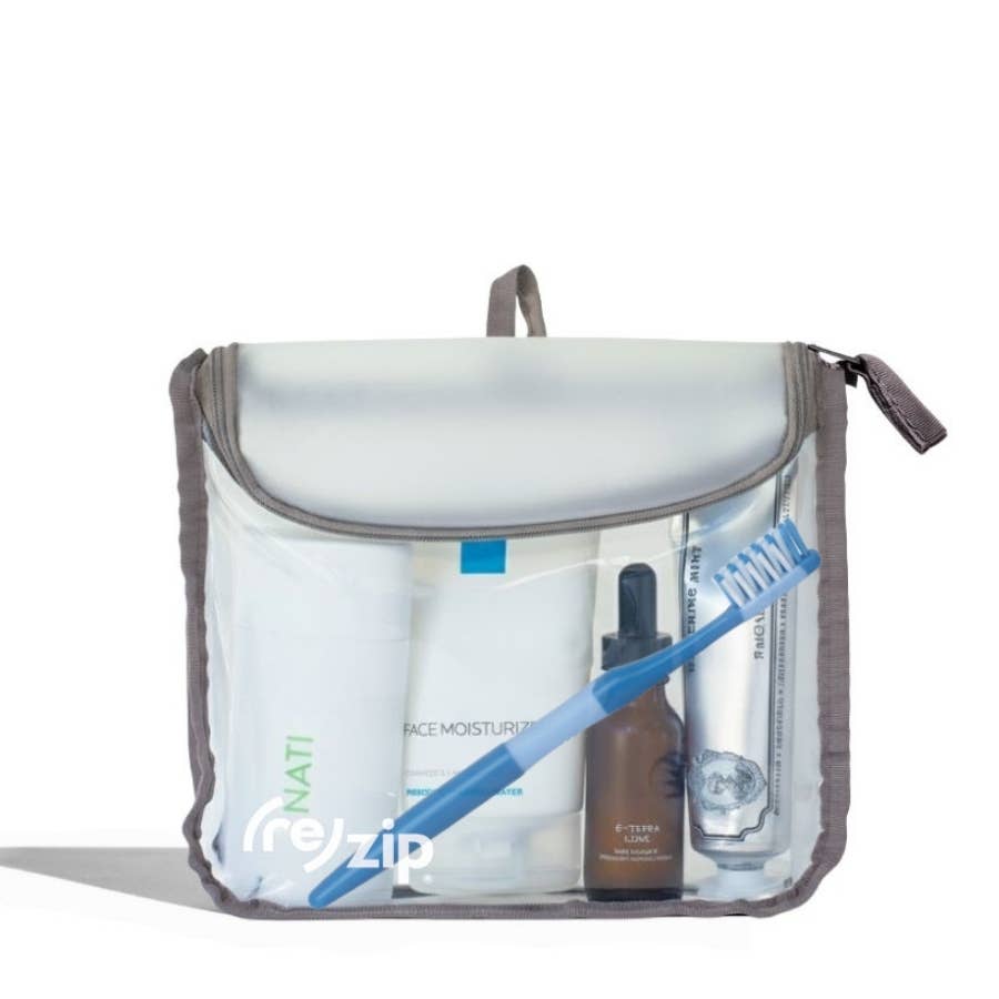 TSA-Compliant Reusable Zippered Travel Bag - Quart