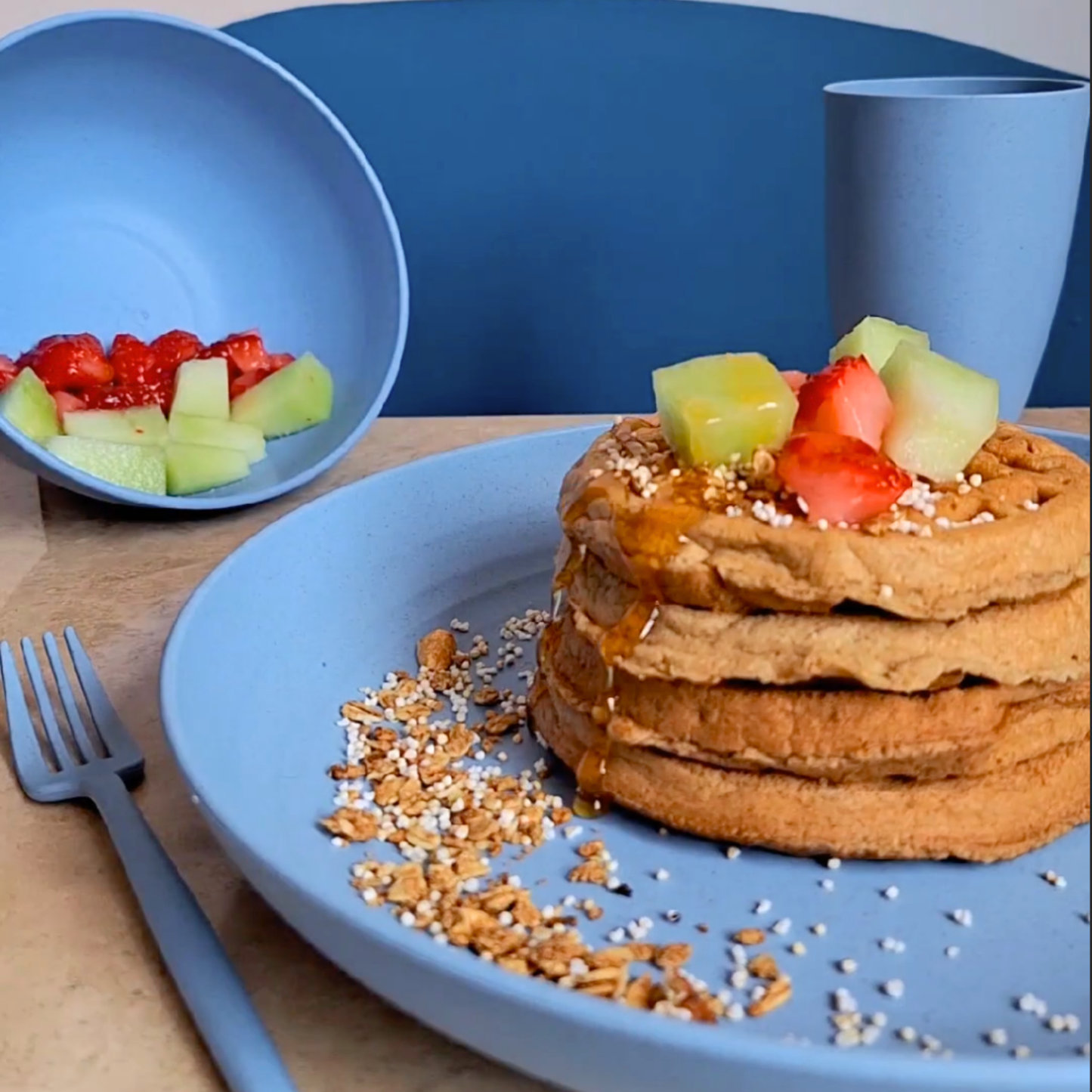Greendish - Eco-Friendly Wheat Straw Dinnerware Combo Sets Reusable Kit