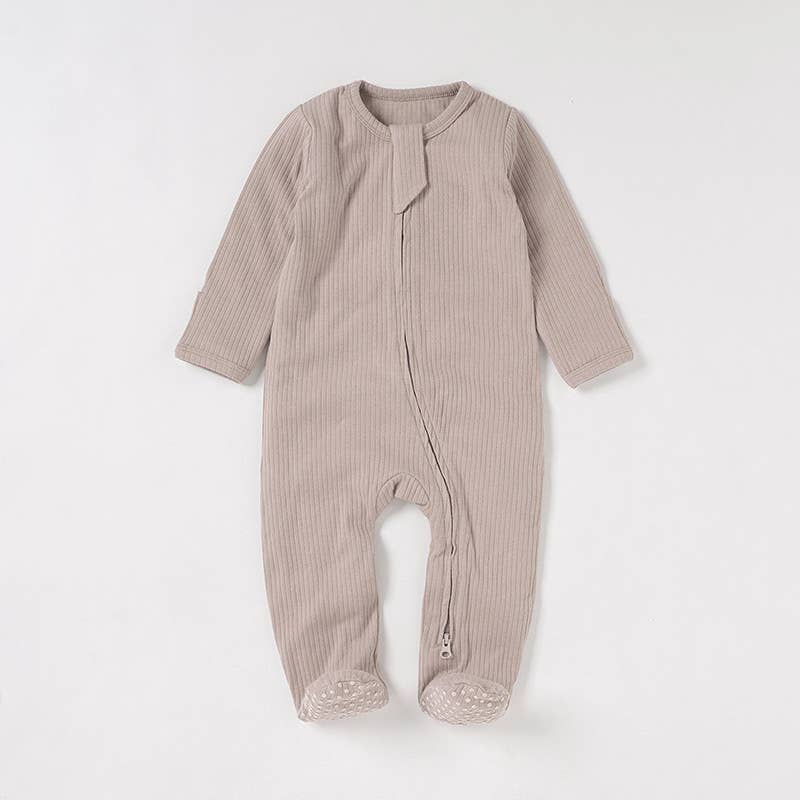 Boho + Babe - Organic Cotton Ribbed Baby Footies