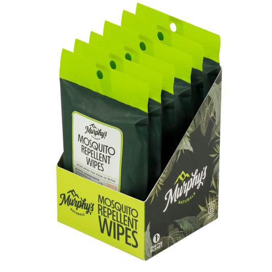 Murphy's Naturals - Mosquito Repellent Wipes - Display of 6