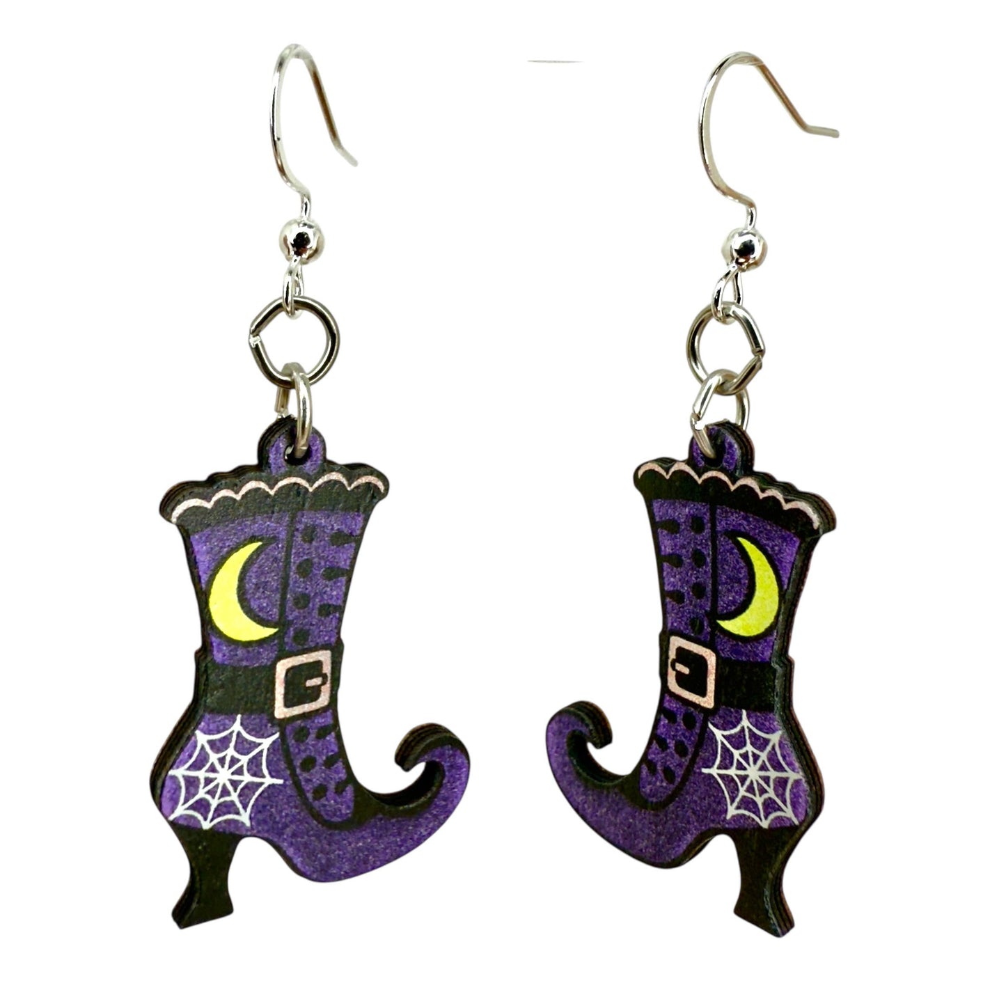 Green Tree Jewelry - Witch Boot Earrings #1873