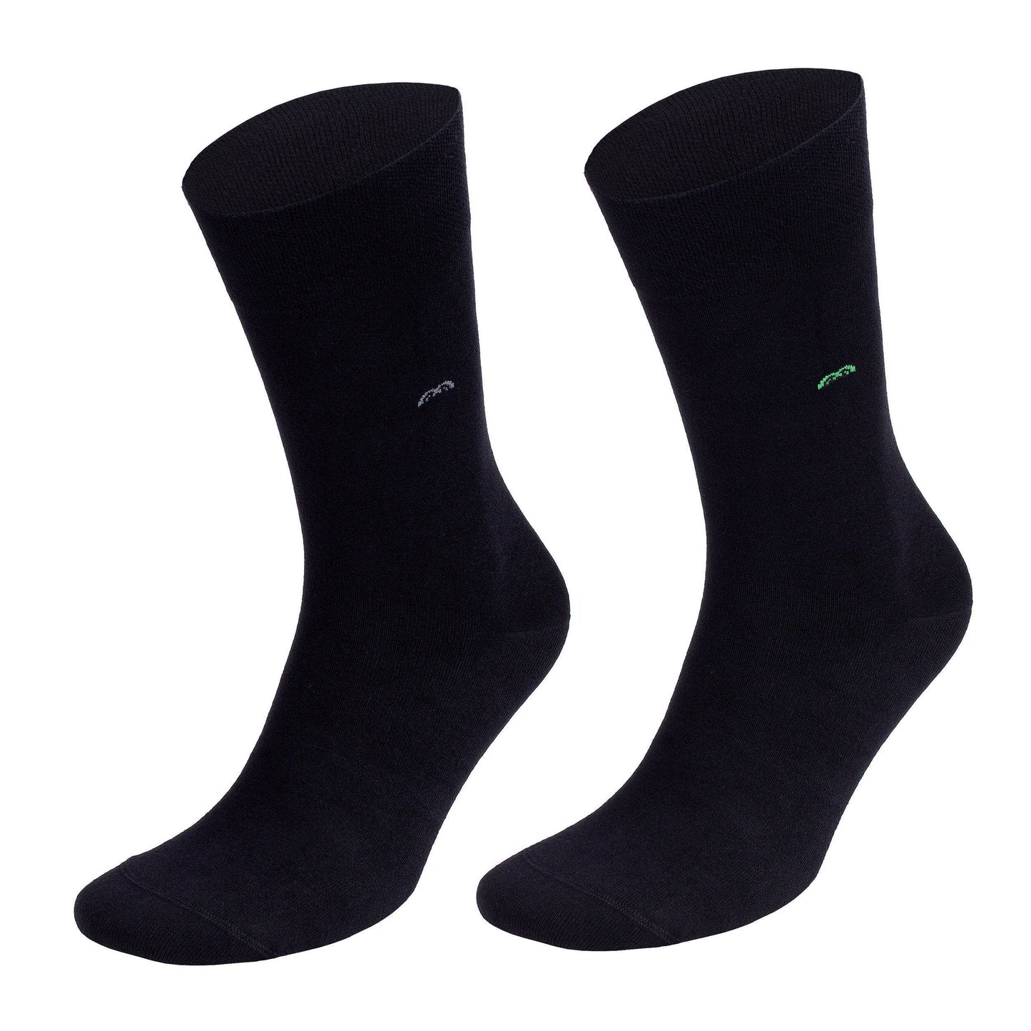 Mens Bamboo Dress & Trouser Socks 'Black" 8-Pack - 633
