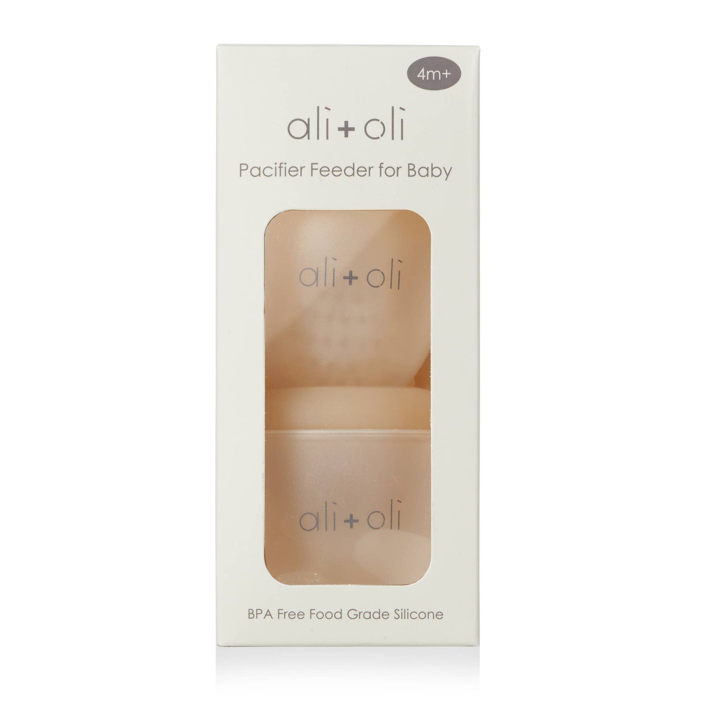Ali+Oli - Silicone Food & Fruit Feeder (2 sizes) Oat & Coco