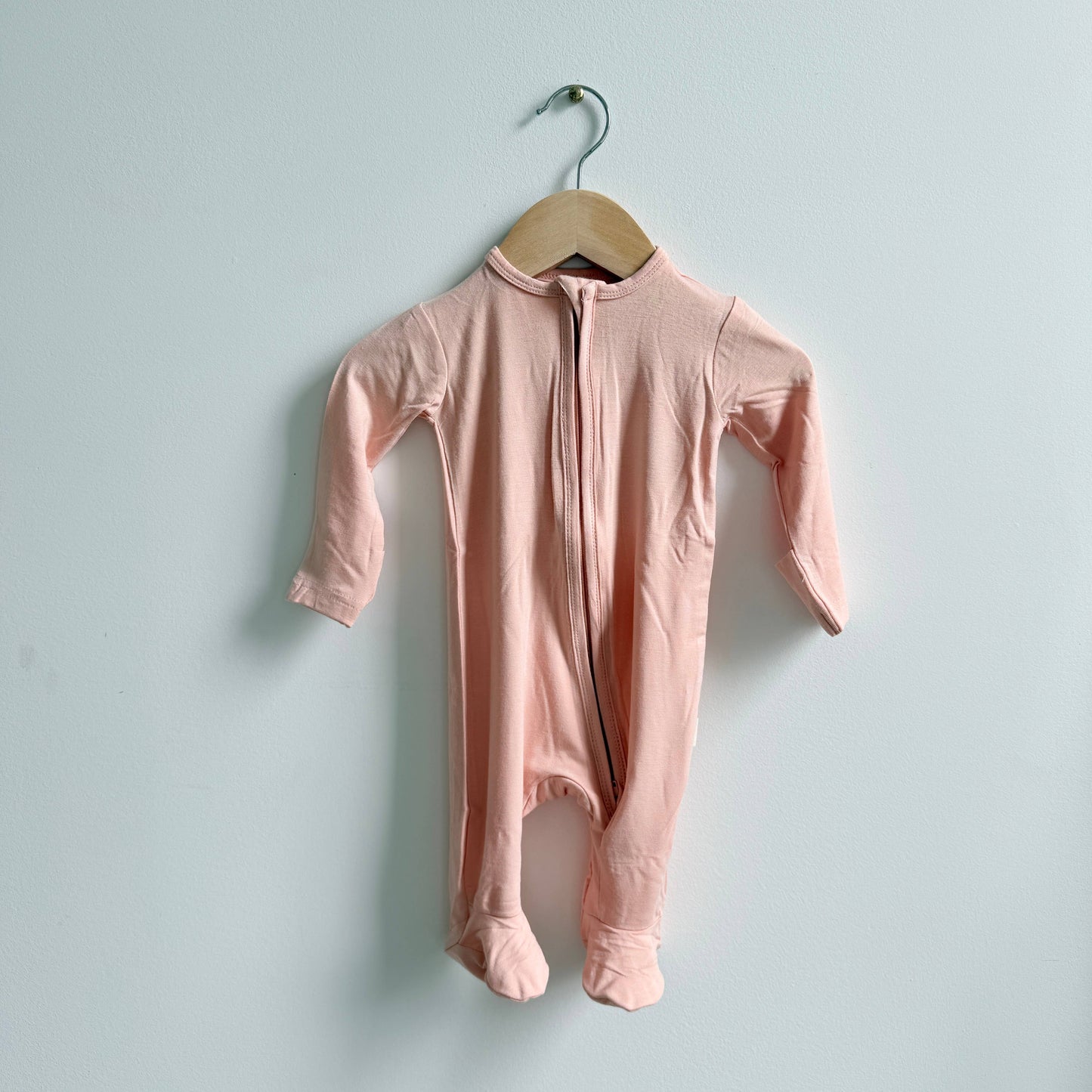 Ali+Oli - Baby Footie 2-Way Zipper – Bamboo Lounge Wear Rose