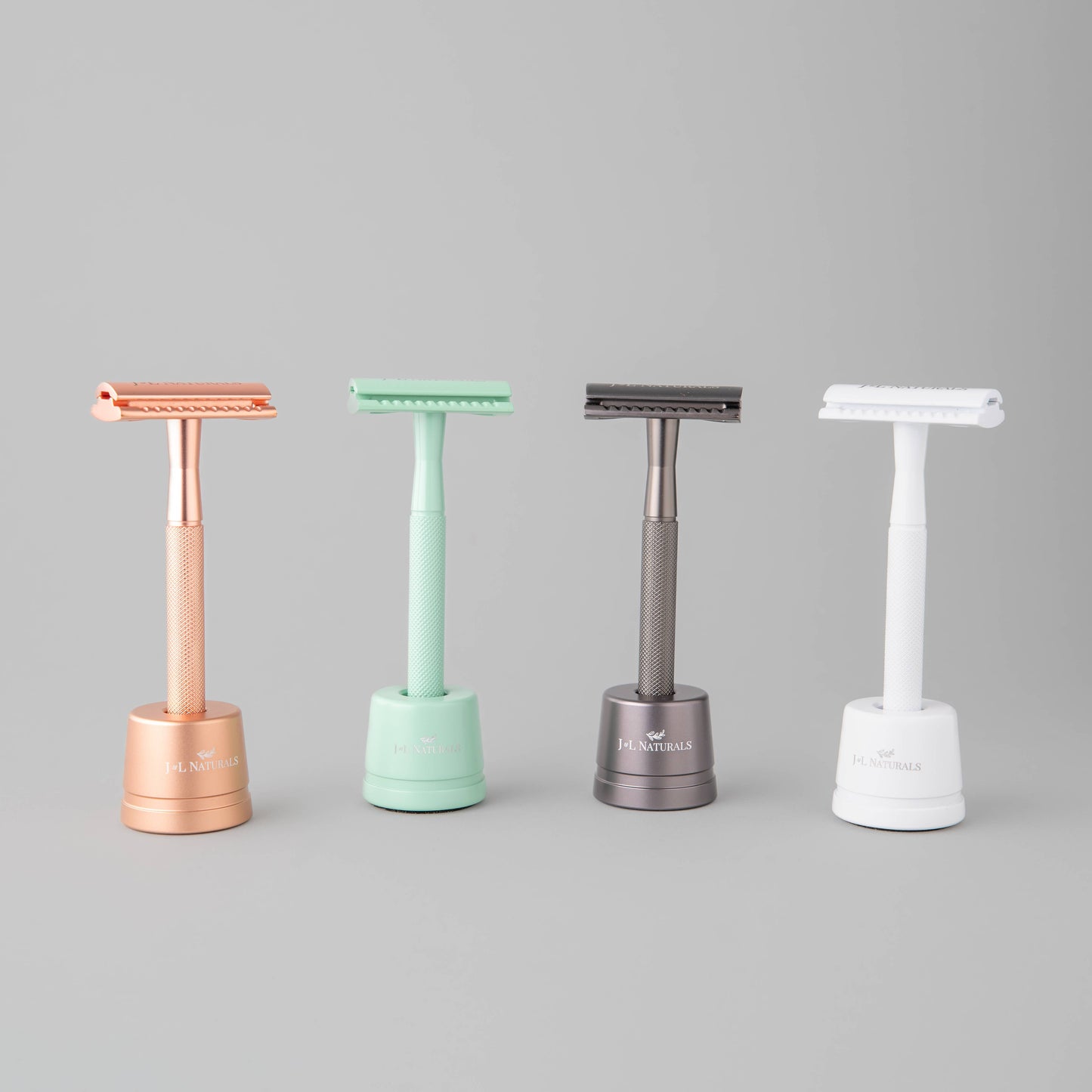 Reusable Safety Razor Set -Razor, Razor Stand, Refill Blades