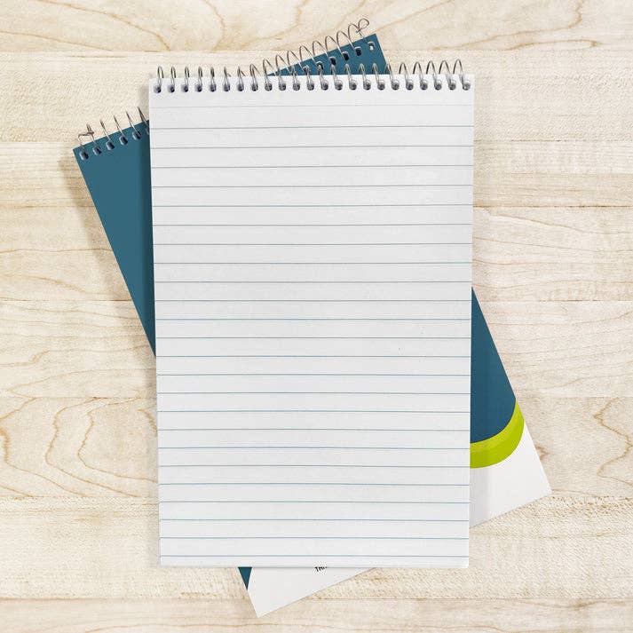 Three Leaf Ruled Writing Pad, 5.75 X 9  In 100 Sheets,48 Ct.