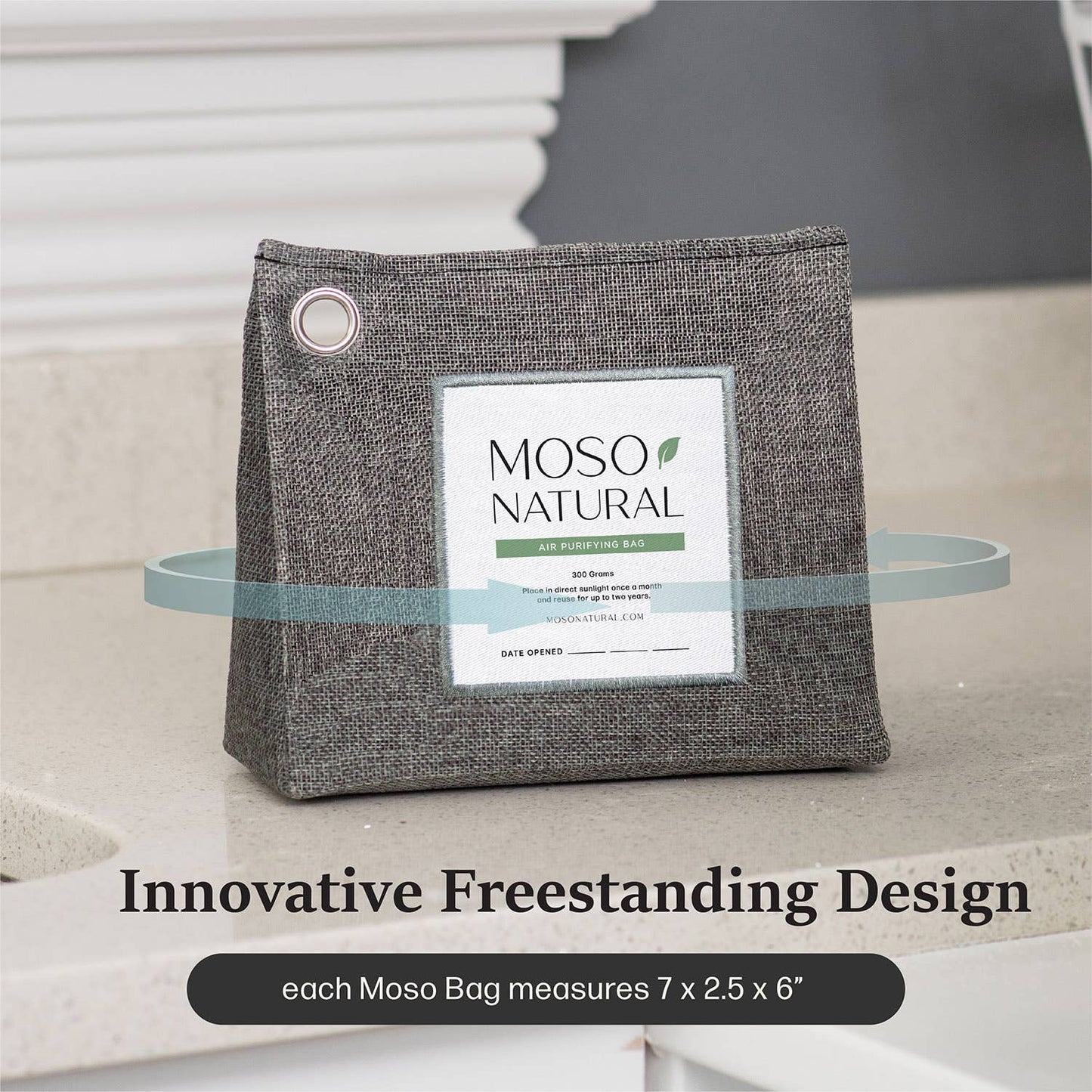 300g Air Purifying Bag for Small Spaces, Bamboo Charcoal